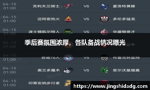 季后赛氛围浓厚，各队备战情况曝光